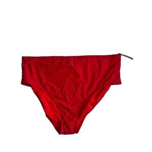 Wild Fable Women's Medium Coverage Bikini Bottom ONLY! - Red (Size 3X) NEW
